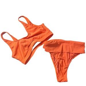(LG) Bright Orange Bikini Set